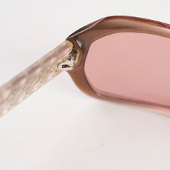 Chanel CC Crystal Logo Sunglasses Brown
