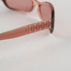 Chanel CC Crystal Logo Sunglasses Brown