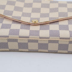 Louis Vuitton Felicie Crossbody clutch Damier Azur