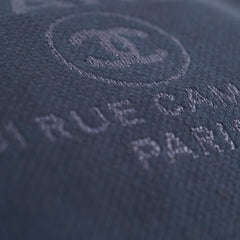 Chanel Zip Deauville Bag Navy Microchip