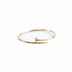 Cartier Small Model Juste Un Clou Juc Bracelet Diamonds Size 16 Yellow Gold