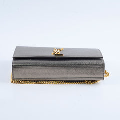 Saint Laurent Metallic Medium Kate Bronze