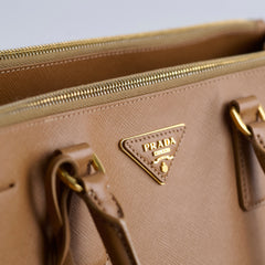 Prada Saffiano Tote Bag Brown