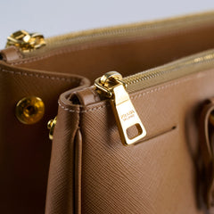 Prada Saffiano Tote Bag Brown