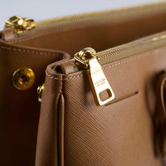 Prada Saffiano Tote Bag Brown