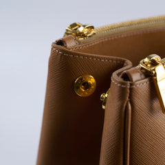 Prada Saffiano Tote Bag Brown