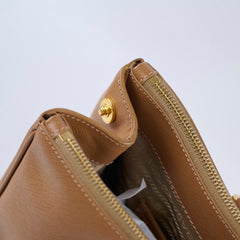 Prada Saffiano Tote Bag Brown