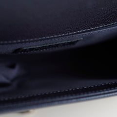 Chanel Old Medium Caviar Boy Metallic Blue