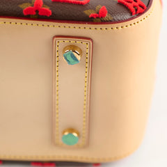 Louis Vuitton Red Tuffetage Monogram Canvas Deauville Cube