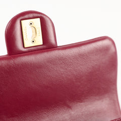 Chanel Seasonal Flap Burgundy Microchipped