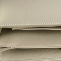 Chanel Top Handle Iridescent Pearl Flap Microchipped