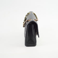 Chanel Medium/Large Caviar Double Classic Flap Black