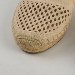 Christian Dior Espadrille Mules Beige Size 37.5
