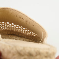 Christian Dior Espadrille Mules Beige Size 37.5