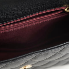 Chanel Small Coco Handle Caviar Black