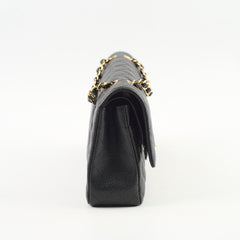 Chanel Classic Caviar Medium M/L Flap Black 26 Series