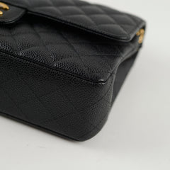 Chanel Classic Caviar Medium M/L Flap Black 26 Series