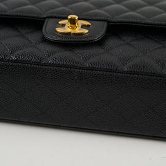 Chanel Classic Caviar Medium M/L Flap Black 26 Series