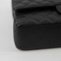 Chanel Classic Caviar Medium M/L Flap Black 26 Series
