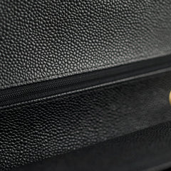 Chanel Classic Caviar Medium M/L Flap Black 26 Series