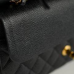 Chanel Classic Caviar Medium M/L Flap Black 26 Series