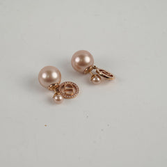 Christian Dior Pearl Tribal Earrings Costume Jewellery