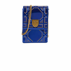 Christian Dior Vertical Diorama Metallic Blue