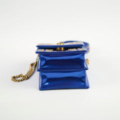 Christian Dior Vertical Diorama Metallic Blue