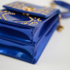 Christian Dior Vertical Diorama Metallic Blue