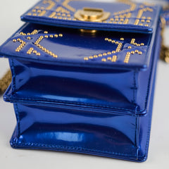 Christian Dior Vertical Diorama Metallic Blue