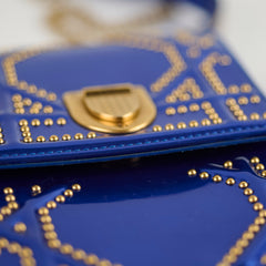 Christian Dior Vertical Diorama Metallic Blue