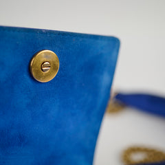 Christian Dior Vertical Diorama Metallic Blue