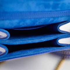 Christian Dior Vertical Diorama Metallic Blue