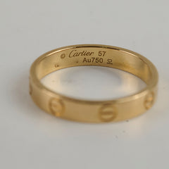 Cartier Love Ring Yellow Gold Size 57
