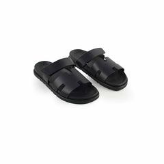 Hermes Men's Chypre Sandals Noir Size 42
