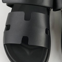 Hermes Men's Chypre Sandals Noir Size 42