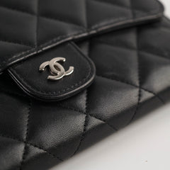 Chanel Lambskin Long Wallet Black