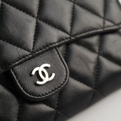 Chanel Lambskin Long Wallet Black