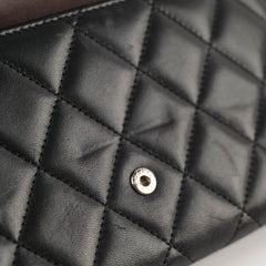 Chanel Lambskin Long Wallet Black