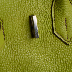 Hermes Birkin 30 togo ruthinium hardware Vert Anis - I Square stamp