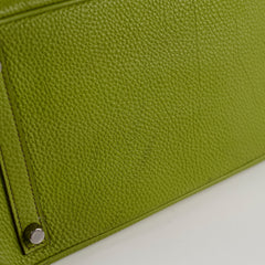 Hermes Birkin 30 togo ruthinium hardware Vert Anis - I Square stamp