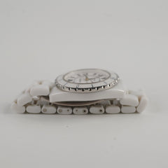Chanel J12 ceramic 33mm automatic watch white