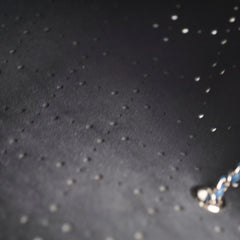 Chanel Perforated Drawstring Bucket Bag Blue