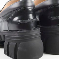 Gucci Horsebit Chunky Leather Loafers Black Size 40