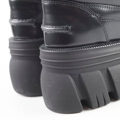 Gucci Horsebit Chunky Leather Loafers Black Size 40