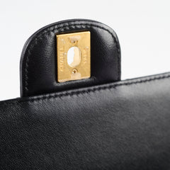 Chanel Seasonal Classic Flap Top Handle Lambskin Black 2024