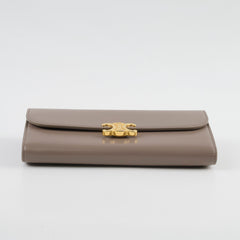 Celine Triompe Wallet Shiny Calfskin Pebble