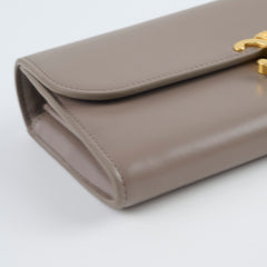 Celine Triompe Wallet Shiny Calfskin Pebble