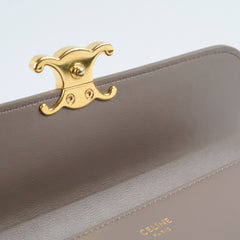 Celine Triompe Wallet Shiny Calfskin Pebble