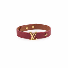 Louis Vuitton Red Leather Bracelet